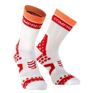 Compressport Pro Racing Socks Ultralight Bike White Red