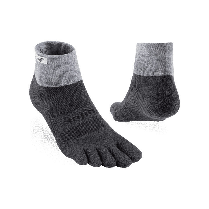 Injinji trail 2.0 performance midweight mini-crew granite - calcetines