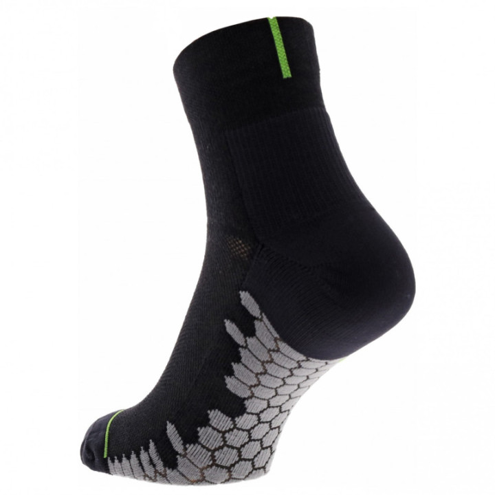 Inov-8 3 Season Outdoor Sock Mid Black Grey - calcetines - nonstop minimalist runners