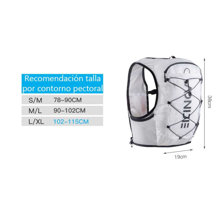 Aonijie Ounergy 10 l White - Nonstop minimalistrunners