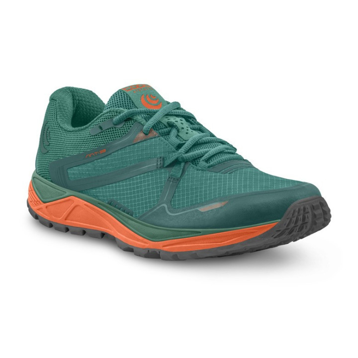 Topo Athletic MT-4 W Heather Mint - trail running shoes - Nonstop minimalist