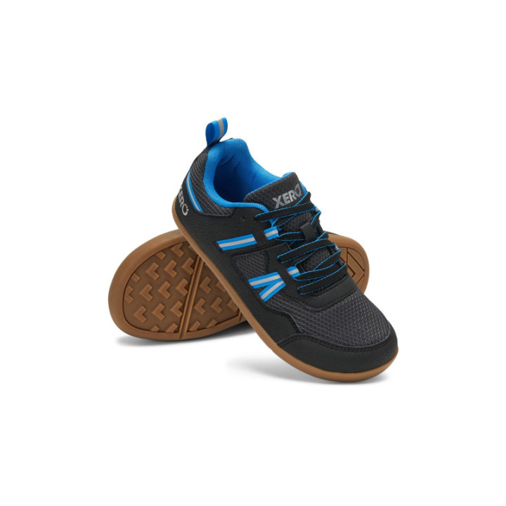 Xero Shoes Prio Youth Black Blue - zapatillas niños minimalistas - nonstop