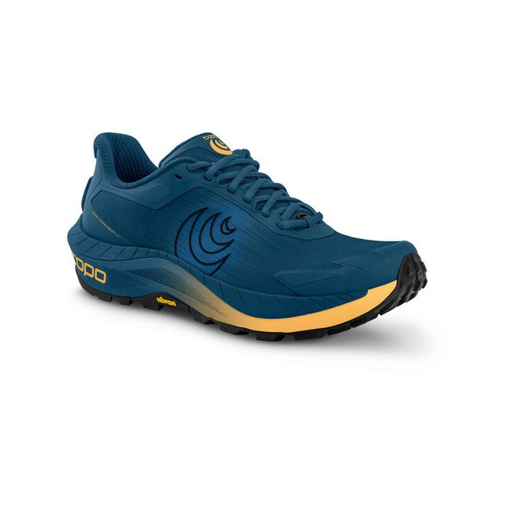 Topo Athletic MTN Racer 4 Navy Orange - trail running shoes - minimalistrunners