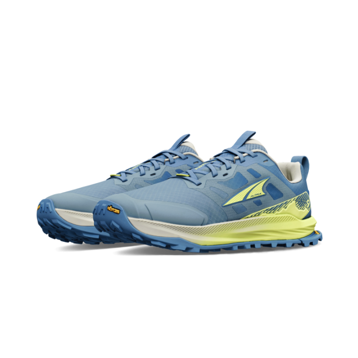 Altra Lone Peak 9+ Woman Blue Lime - scarpe da corsa naturali - Nonstop