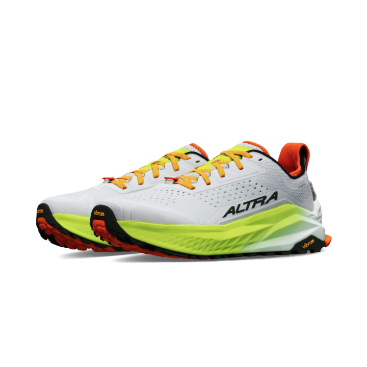 Altra Olympus 6 Gray Lime - zapatillas trail running - Nonstop minimalist