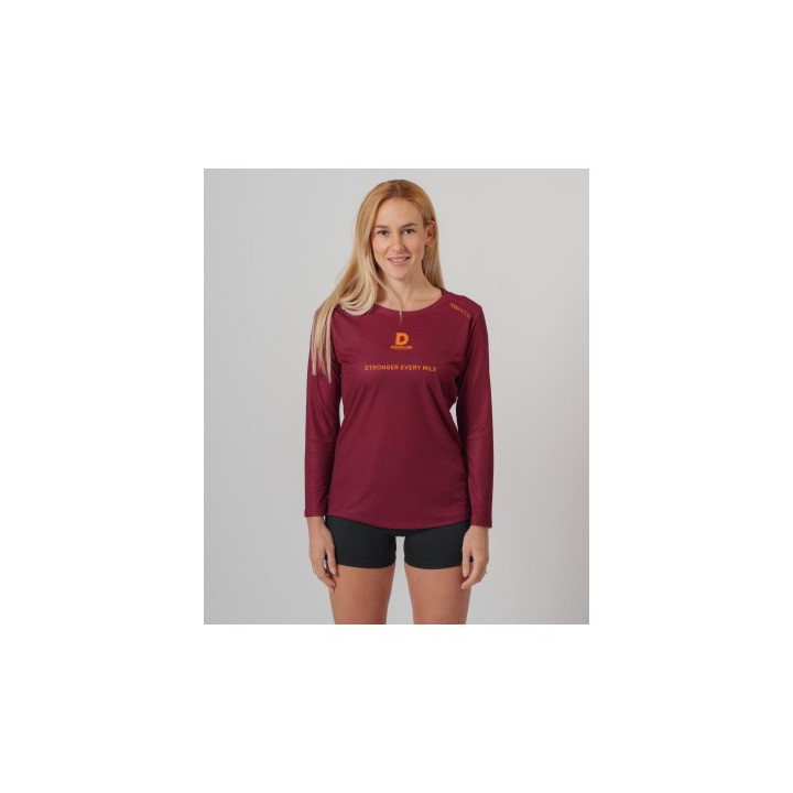 Tuga Wear Woman Miles Red - camisetas tecnicas manga larga - Nonstop minimalistrunners