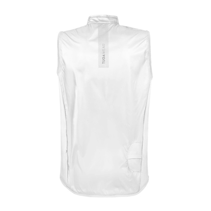 Tuga Wear Skin Vest White - chaleco cortavientos - Nonstop minimalistrunners