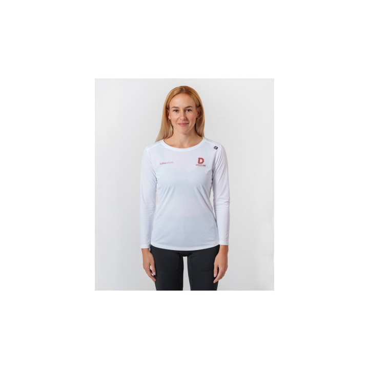 Tuga Wear No Excuses Woman White - camisetas tecnicas manga larga - Nonstop minimalistrunners