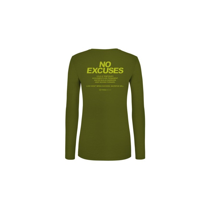 Tuga Wear No Excuses Men Green - camisetas tecnicas manga larga - Nonstop minimalistrunners