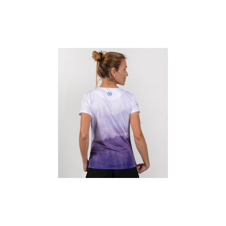 Tuga Wear Daylight Woman Purple - camisetas tecnicas manga corta - Nonstop minimalistrunners