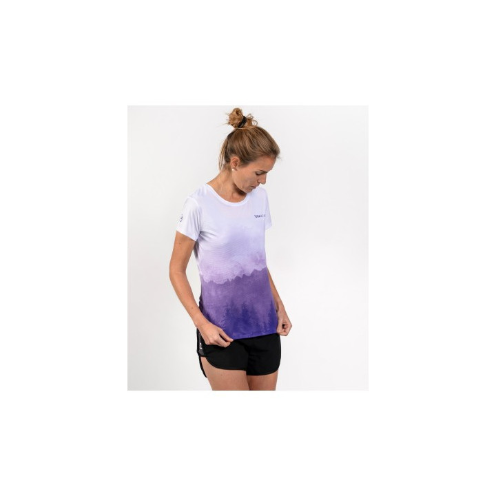 Tuga Wear Daylight Woman Purple - camisetas tecnicas manga corta - Nonstop minimalistrunners
