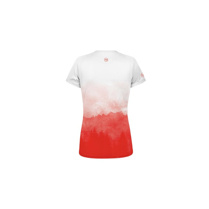 Tuga Wear Daylight Woman Red - camisetas tecnicas manga corta - Nonstop minimalistrunners