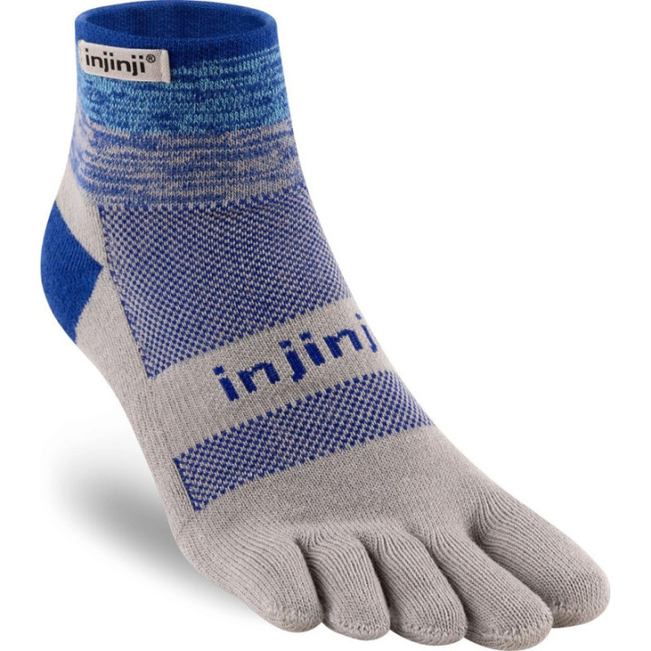 Injinji trail 2.0 performance midweight mini-crew granite - socks