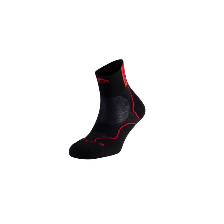 Lurbel Desafio Three Black Red - socks - Nonstop minimalistrunners