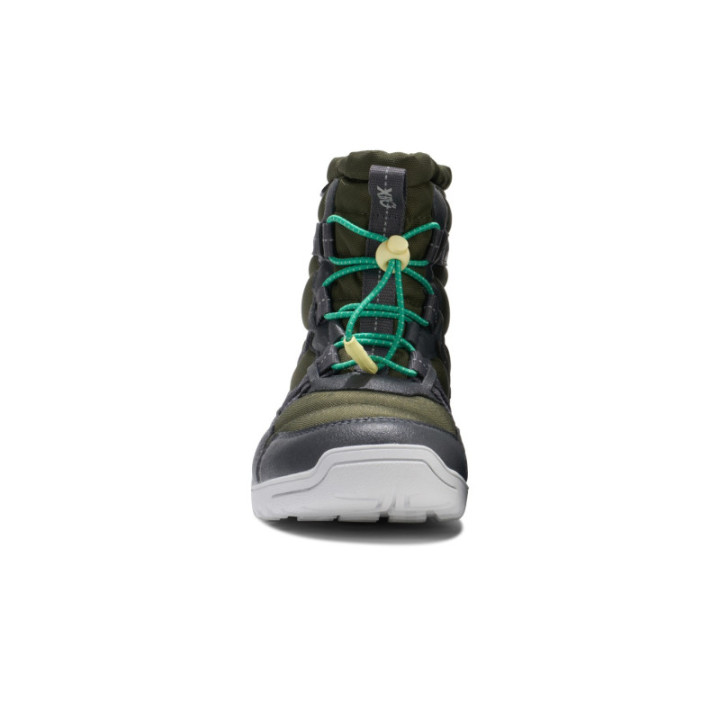 Xero Shoes Alpine Pull On Big Kids Army Green  - minimalist sneaker - Nonstop minimalistrunners