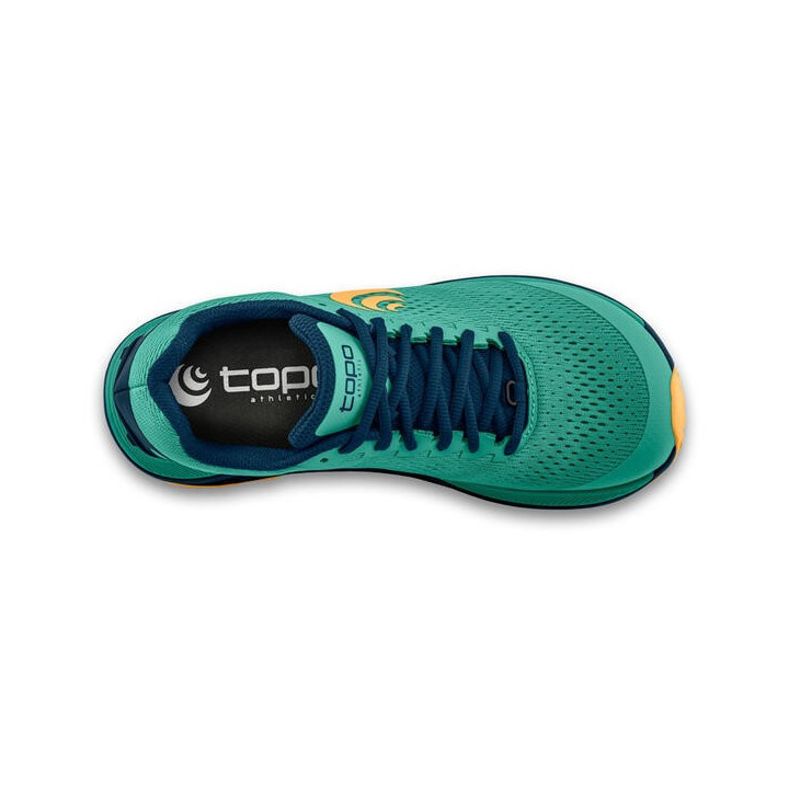Topo Athletic Ultraventure 3 Woman Teal Orange - trail running shoes - minimalistrunners