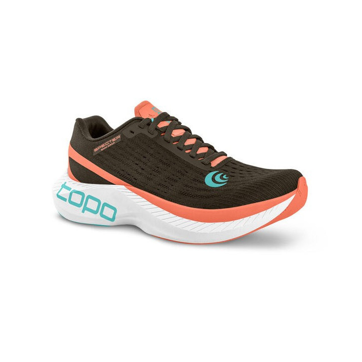 Topo Athletic Specter Women Espresso Peach - asphalt sneakers - Nonstop minimalistrunners
