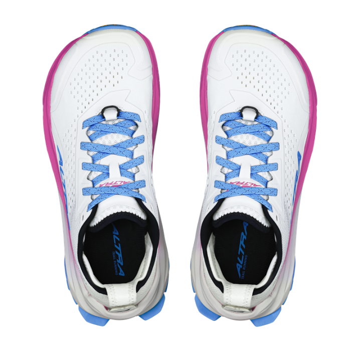 Altra Olympus 6 Women White Blue - natural running shoes - Nonstop minimalistrunners