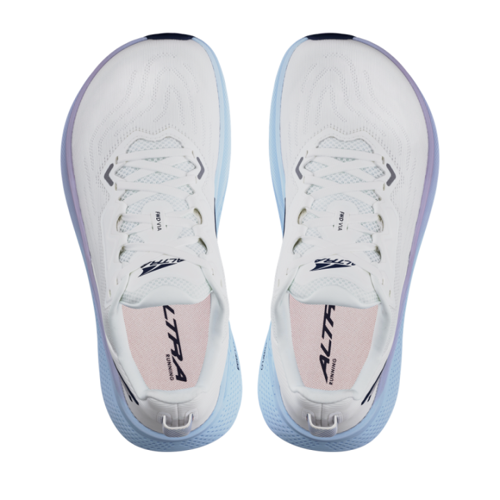 Altra FWD Via Women White Light Blue - zapatilla running - Nonstop mnimalistrunners