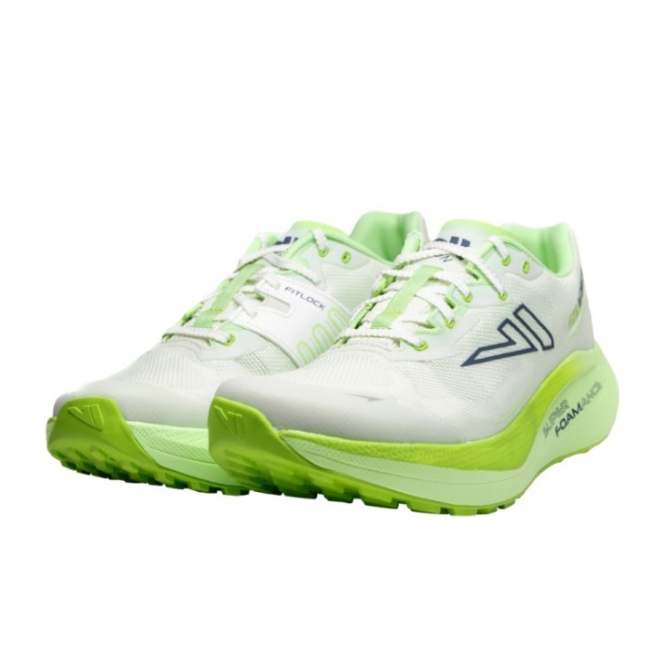 VJ Shoes Fuzion Aerofly White Green - Zapatillas Drop 8 - Nonstop minimalistrunners