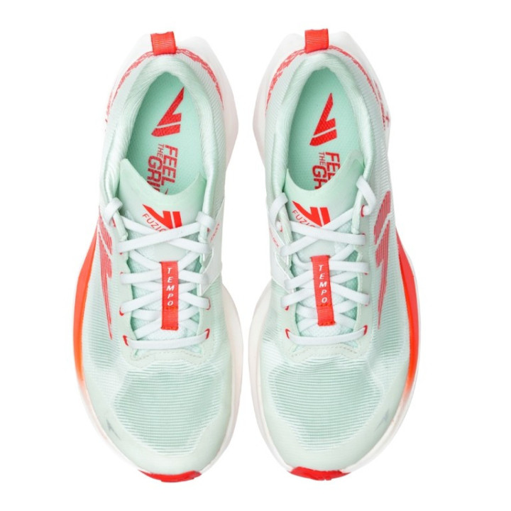 VJ Shoes Fuzion Tempo White Orange - Zapatillas Drop 6 - Nonstop minimalistrunners