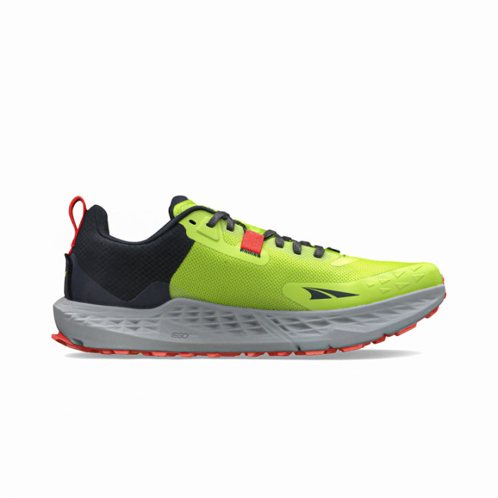 Altra Timp 4 Gray Yellow - trail running shoes - minimalistrunners