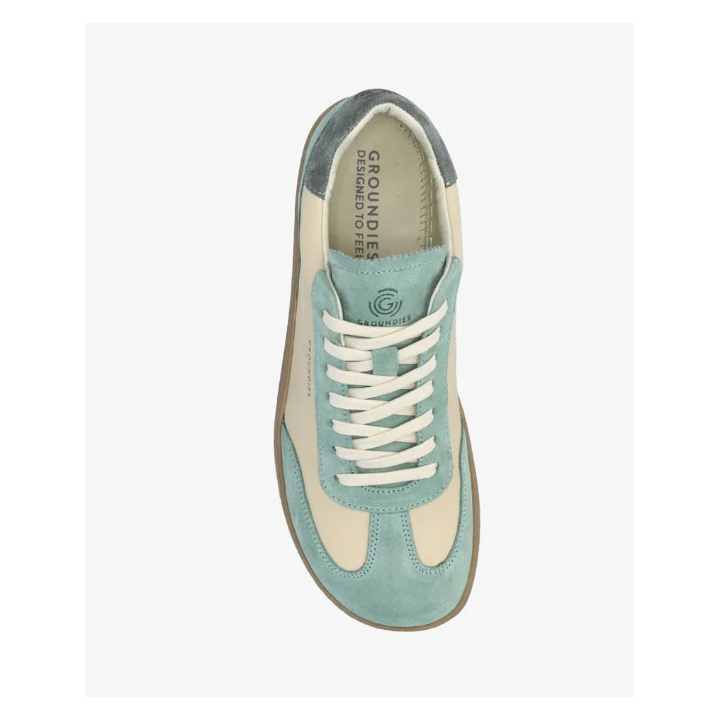 Groundies Panama Women Beige Green - Sabatilles Drop 0 - Nonstop minimalistrunners