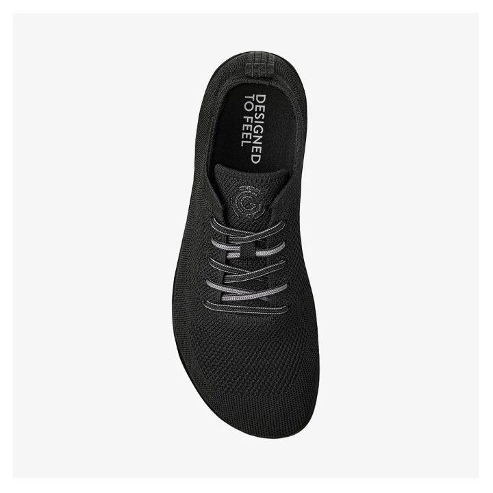 Groundies Active Knit Women Black - minimalist shoes - Nonstop minimalistrunners