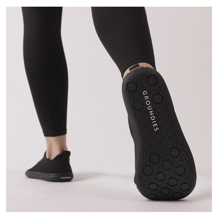 Groundies Active Knit Women Black - minimalist shoes - Nonstop minimalistrunners