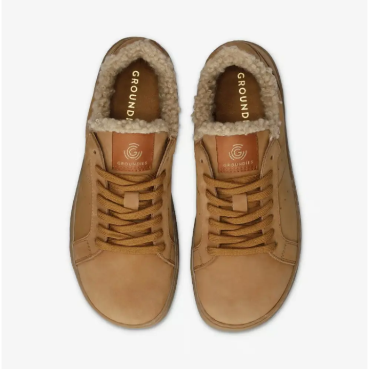 Groundies Universe Teddy Women Cognac - minimalist shoes - Nonstop minimalistrunners