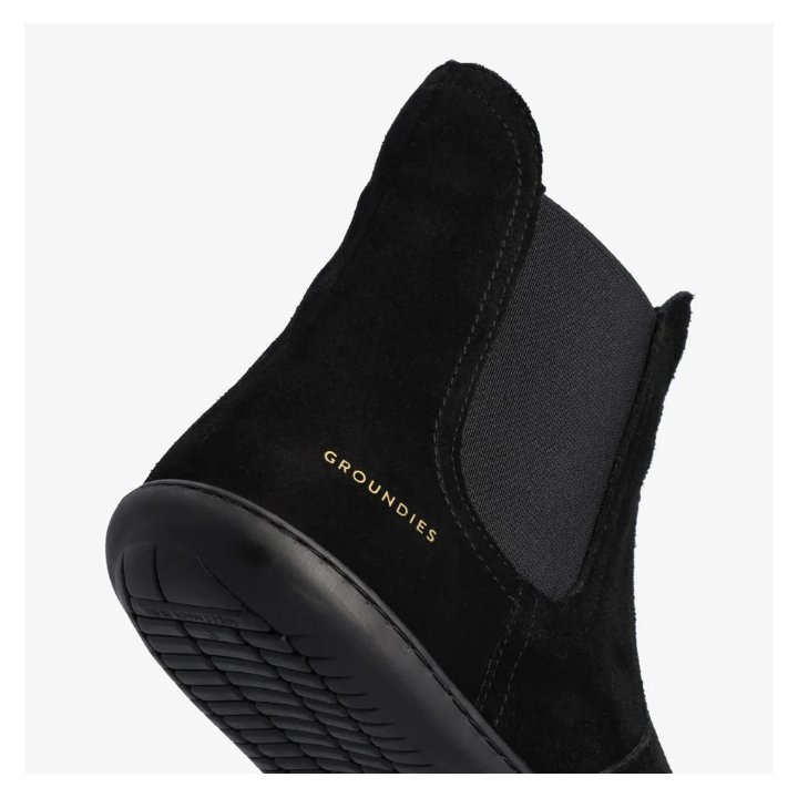 Groundies Camden Mid Women Black - minimalist shoes - Nonstop minimalistrunners