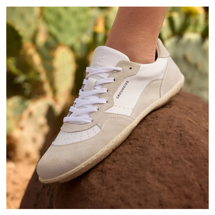 Groundies Nova GO1 Women White Off White - chaussures minimalistes - Nonstop minimalistrunners
