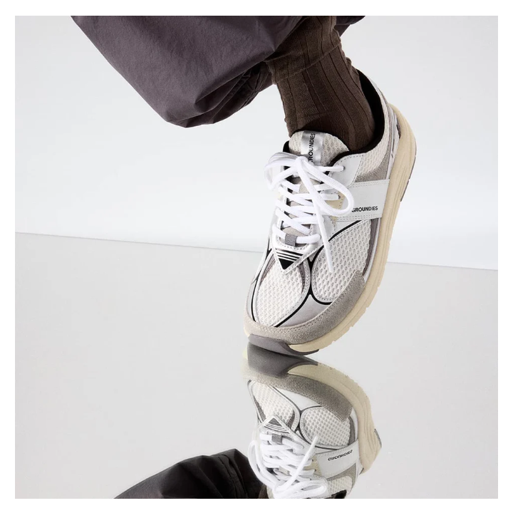 Groundies Starlite 2.0 Women White Silver Black - Baskets Drop 0 - Nonstop minimalistrunners
