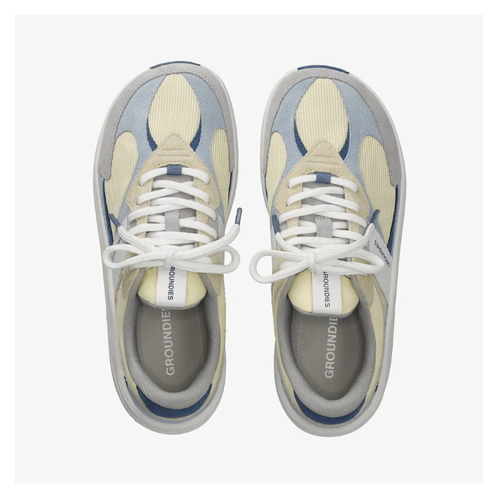 Groundies Starlite 2.0 Lemon Cream Sky Blue - Drop 0 Sneakers - Nonstop minimalistrunners