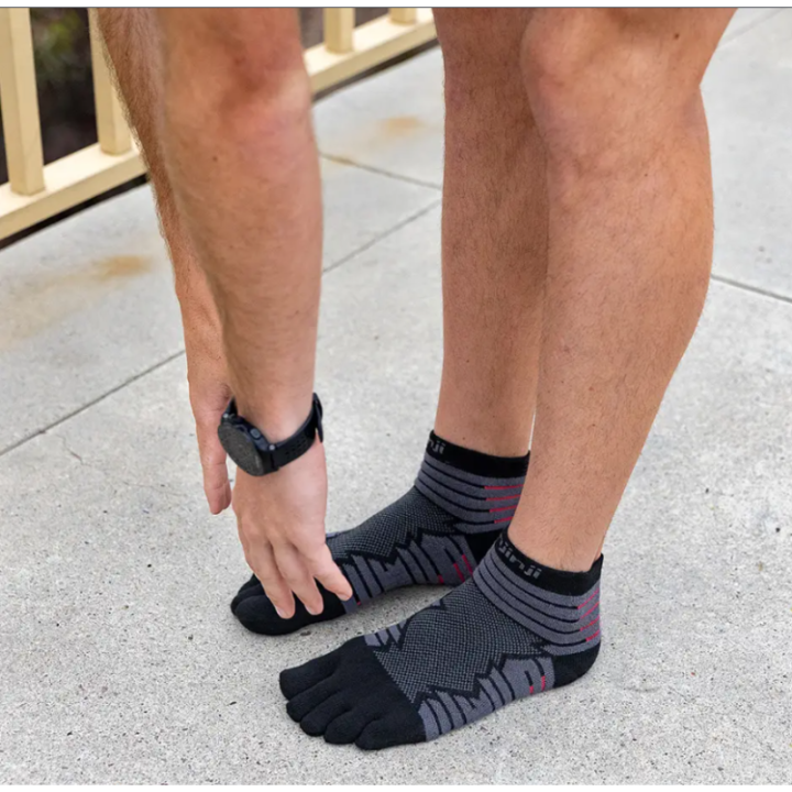 Injinji Ultra Run Mini-Crew Onyx - calcetines