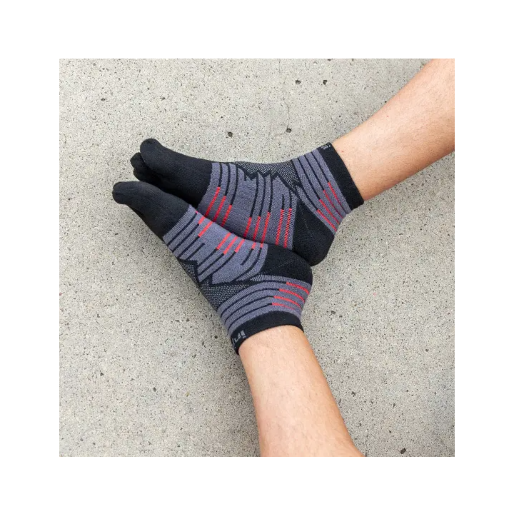 Injinji Ultra Run Mini-Crew Onyx - calcetines
