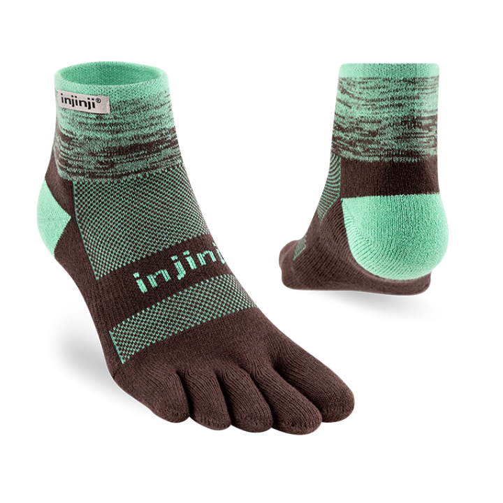 Injinji Trail Mini-Crew Mint - calcetines - nonstop minimalistrunners