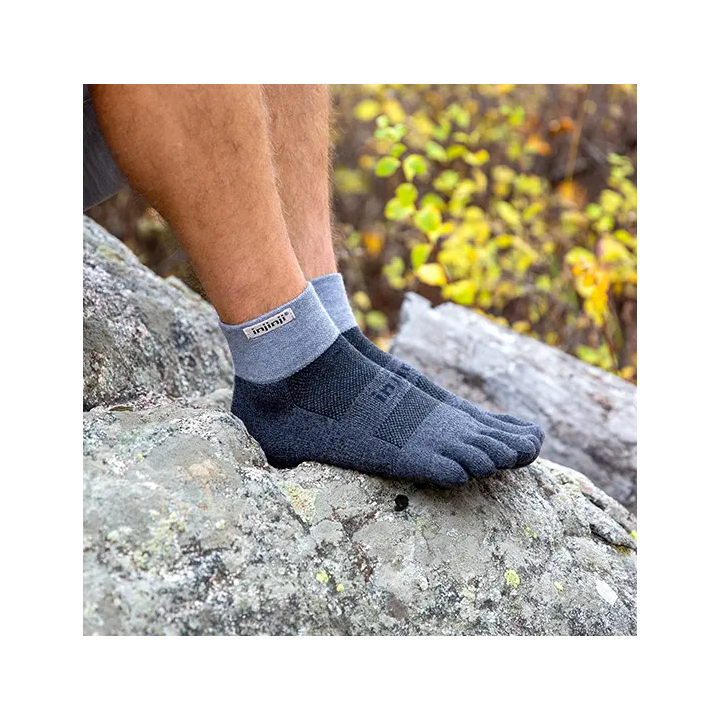 Injinji trail 2.0 performance midweight mini-crew granite - calcetines