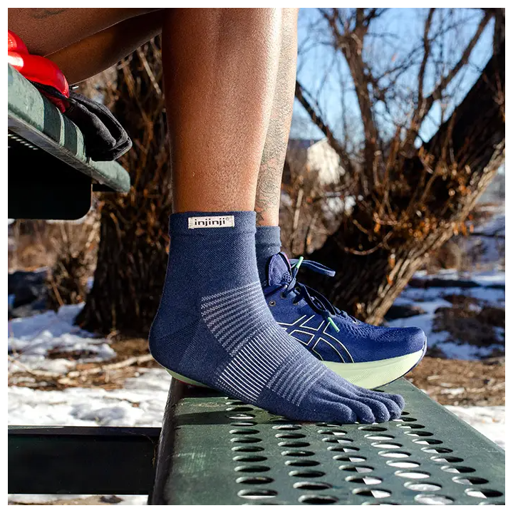 Injinji Run Mini-Crew Navy - calcetines