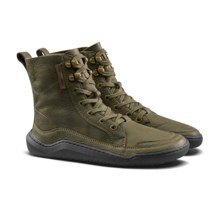 Vivobarefoot Gobi Boot Women Dark Olive - zapatillas minimalistas - Nonstop minimalistrunners