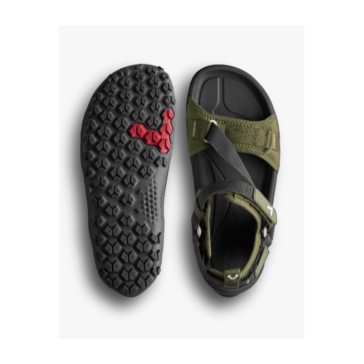 Vivobarefoot Tracker Ora Dark Olive - Sandalias minimalistas - Nonstop minimalistrunners