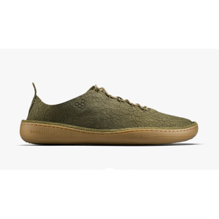 Vivobarefoot Sensus Moc Up Leather Dark Olive Cracked Leather - zapatillas minimalistas - Nonstop minimalistrunners