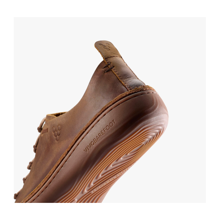 Vivobarefoot Sensus Moc Up Leather Dark Tan - zapatillas minimalistas - Nonstop minimalistrunners