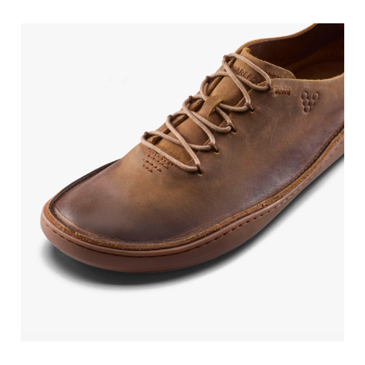 Vivobarefoot Sensus Moc Up Leather Dark Tan - chaussures minimalistes  - Nonstop minimalistrunners