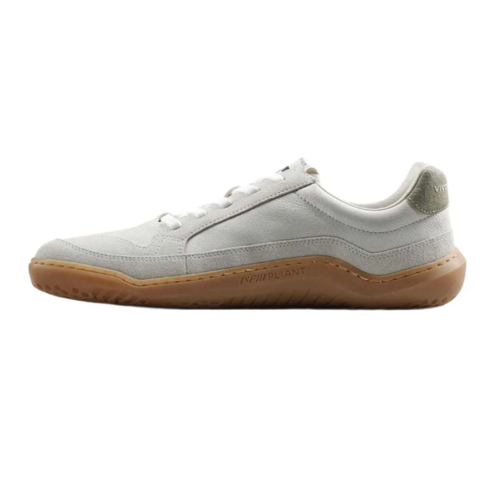 Vivobarefoot Gobi II Sneaker Premium Leather Limestone Dusty Green - zapatillas minimalistas - Nonstop minimalistrunners