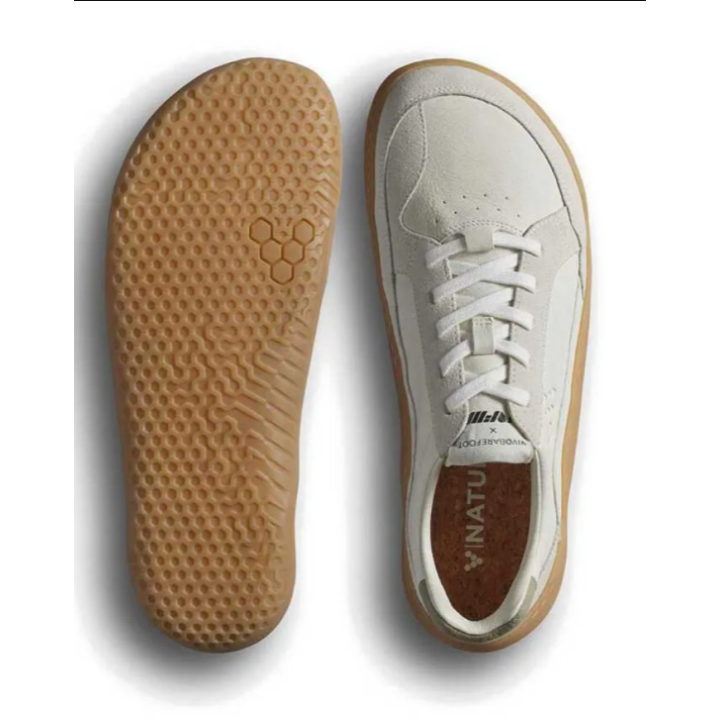 Vivobarefoot Gobi II Sneaker Premium Leather Limestone Dusty Green - zapatillas minimalistas - Nonstop minimalistrunners