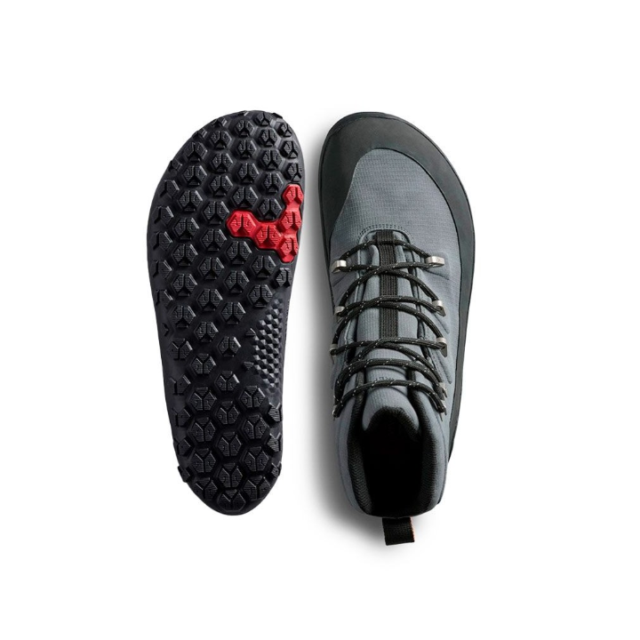 Vivobarefooft Tracker textile At Dark Shadow - zapatillas senderismo - Nonstop minimalistrunners