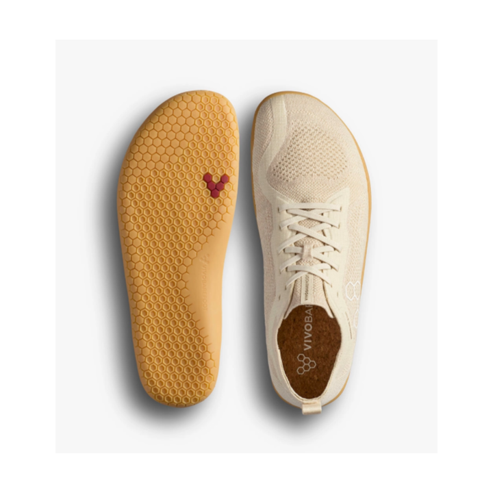 Vivobarefoot Primus Lite Knit Women Natural Coconut - zapatillas minimalistas - Nonstop minimalistrunners