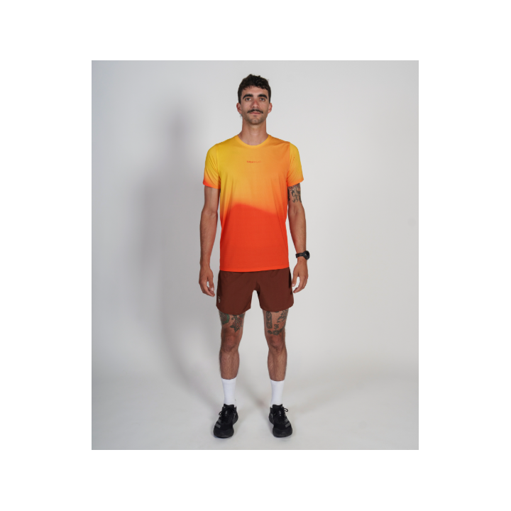 Tuga Wear Aura Men Amber Magma - samarretes tècniques màniga curta - Nonstop minimalistrunners