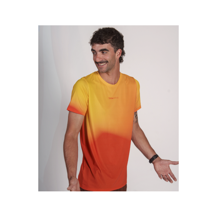 Tuga Wear Aura Men Amber Magma - samarretes tècniques màniga curta - Nonstop minimalistrunners